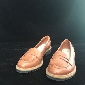 Clarks Penny Loafers For Women in Tan